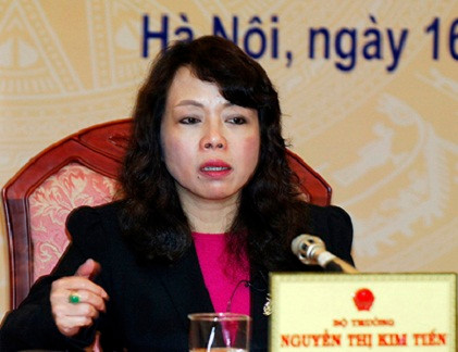Bộ trưởng Bộ Y tế Nguyễn Thị Kim Tiến.