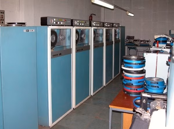 Khu vực lưu trữ băng dữ liệu.