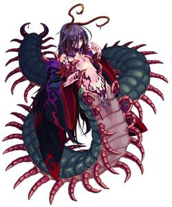 Phần trên cơ thể của nó là diện mạo của một phụ nữ vô cùng xinh đẹp, quyến rũ trong khi nửa thân dưới là của loài rết.