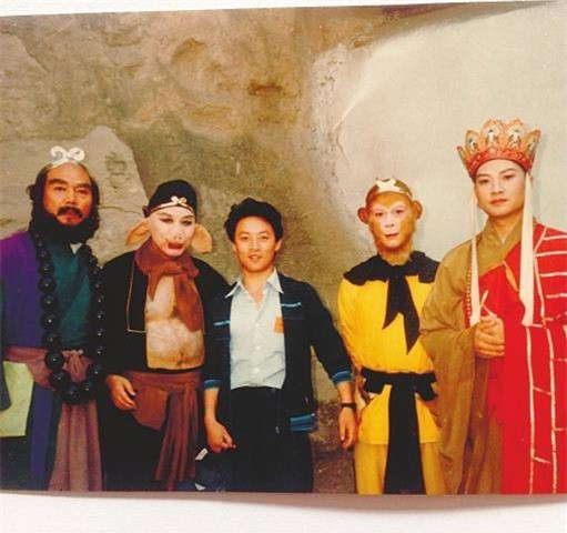 Bốn thày trò Đường Tăng và diễn viên Từ Tịnh Lôi.