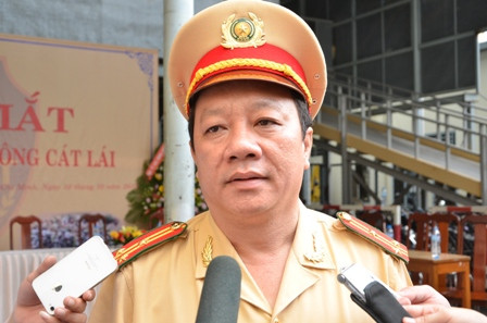 Thượng tá Trần Thanh Trà, Trưởng phòng CSGT đường bộ - đường sắt CATP HCM thông tin vụ việc.