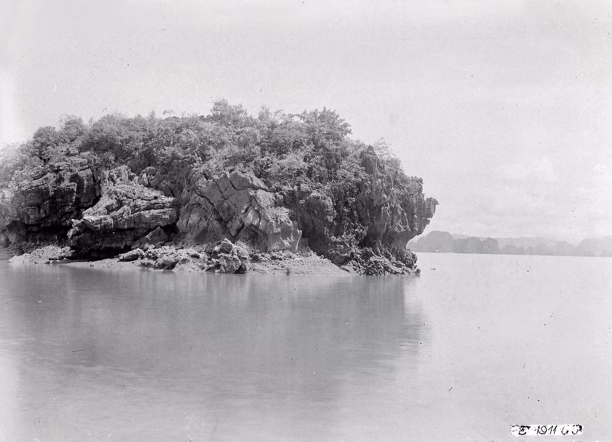 Một đảo đá trên đường từ hang Sửng Sốt đến hang Trinh Nữ.