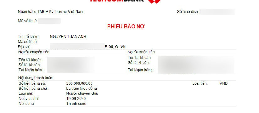 Bi lua 300 trieu dong vi bam vao link chuyen tien gia