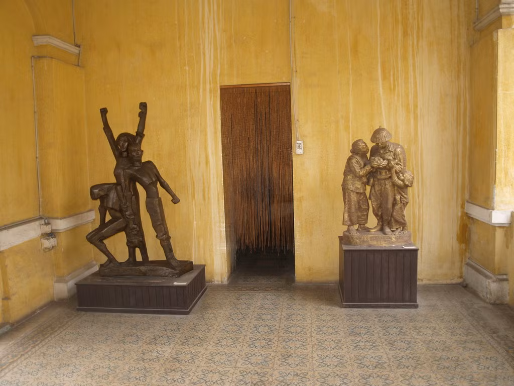 Các tác phẩm điêu khắc ở một góc Bảo tàng. Ảnh: Pierre-mary Thibault.