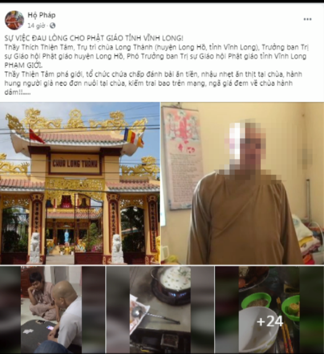 Thong tin moi vu nha su ‘to chuc danh bai, an man, chon trai’