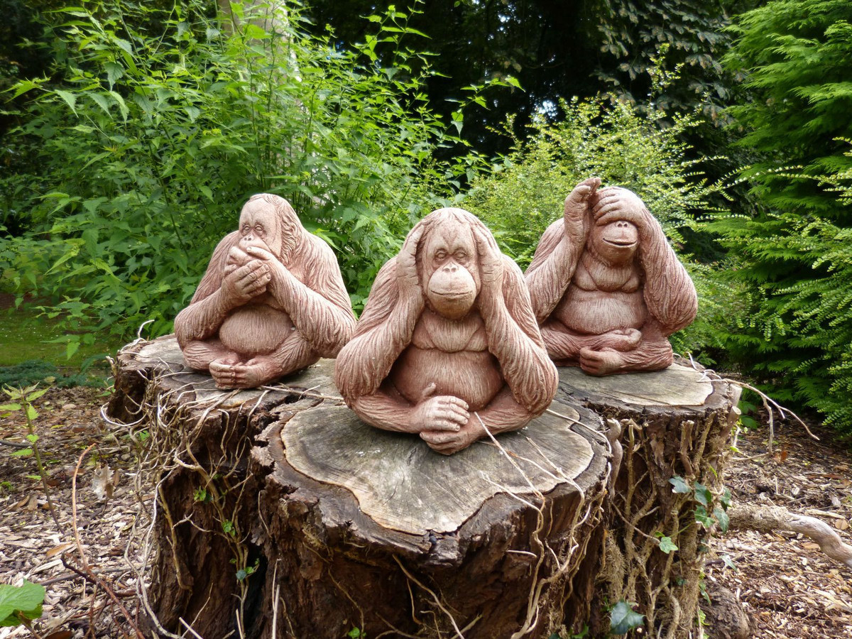 Đó là: “Bịt mắt để dùng tâm mà nhìn, bịt tai để dùng tâm mà nghe, bịt miệng để dùng tâm mà nói”. Theo quan điểm Thiền tông, khi tâm ở trạng thái tịnh, không bị quấy rầy bởi những điều xấu thì từ tâm mới phát sinh những điều thiện.