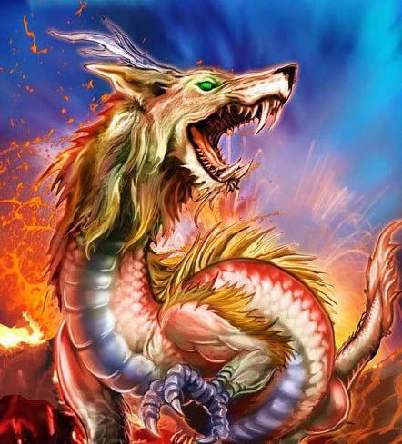 Trong chín đứa con đó, Nhai Tí được miêu tả như một con vật có thân rồng, đầu sói, tính cách hung dữ, hiếu sát, thích chiến đấu...