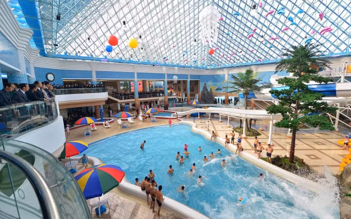 Công viên nước Munsu được xây dựng trong một khu vực rộng khoảng 10,9 hectare.