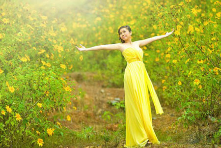 Hoa mọc trên các lối đi, ven hồ, ven suối hay làm duyên trên rào giậu trước nhà ai đó. Các phượt thủ kinh nghiệm cho rằng, thời điểm ngắm hoa dã quỳ đẹp nhất là vào buổi sáng, khoảng từ 9 giờ trở đi khi mặt trời đã lấy đi những giọt sương mai cuối cùng làm dã quỳ tỏa sáng rạng ngời và đẹp lung linh.