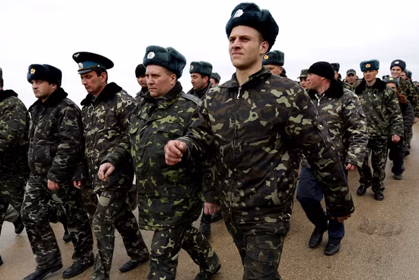 Lực lượng vũ trang Ukraine đóng quân ở Crimea.