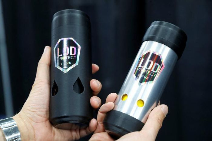 Thiết bị làm sạch không khí LOD Air, sử dụng ánh sáng UV-C để diệt virus trong không khí.