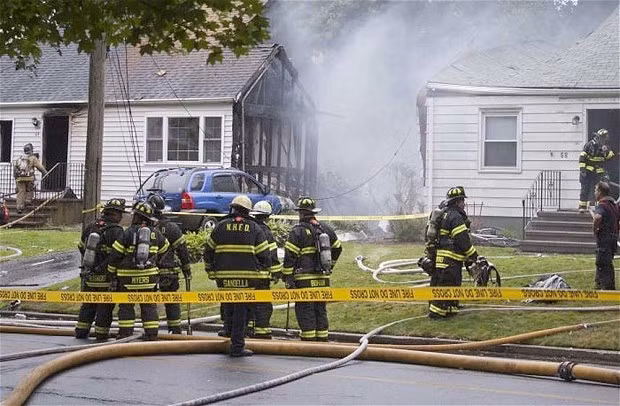 Hiện trường vụ tai nạn.