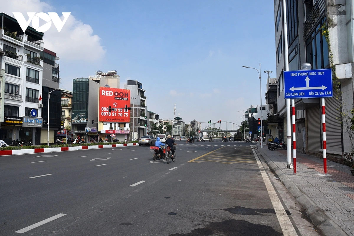 Tuyến đường dài 1,5km, mặt cắt ngang 40m với 6 làn xe đến nay đã hoàn thành, dự kiến khánh thành vào dịp kỷ niệm 70 năm giải phóng Thủ đô (10/10/1954-10/10/2024).