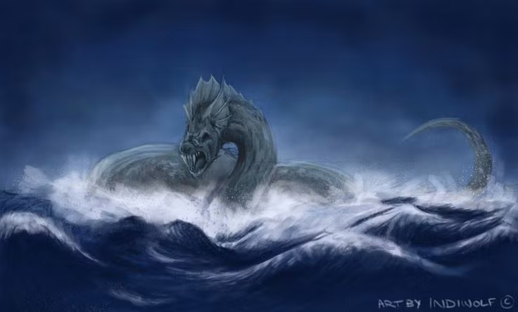  9. Biểu tượng của sự phản kháng và hỗn loạn. Jörmungandr là biểu tượng của sự phản kháng, sự bất tuân và hỗn loạn. Mặc dù nó là một sinh vật nguy hiểm và gây hủy diệt, nó cũng đại diện cho sự không thể kiểm soát của tự nhiên và thế giới vô thường trong thần thoại Bắc Âu. Ảnh: Pinterest.