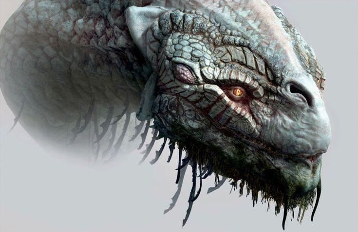  4. Rắn khổng lồ quấn vòng quanh thế giới. Jörmungandr có kích thước khổng lồ, đến mức nó có thể quấn quanh cả thế giới và cắn vào đuôi mình, tạo thành một vòng tròn khổng lồ vây quanh Trái Đất. Ảnh: Pinterest.