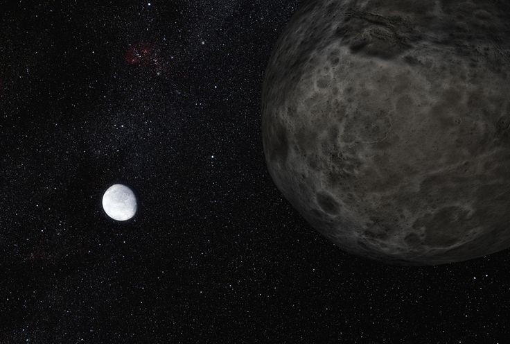  7. Bề mặt cực lạnh. Do khoảng cách xa xôi, nhiệt độ trên bề mặt Eris được ước tính chỉ khoảng -243°C. Ảnh: Pinterest.