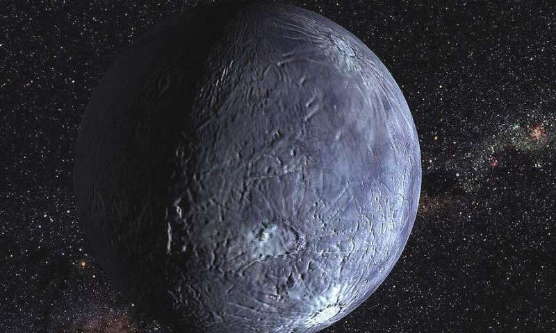  11. Chu kỳ quỹ đạo dài. Eris mất khoảng 557 năm để hoàn thành một vòng quay quanh Mặt Trời. Ảnh: Pinterest.