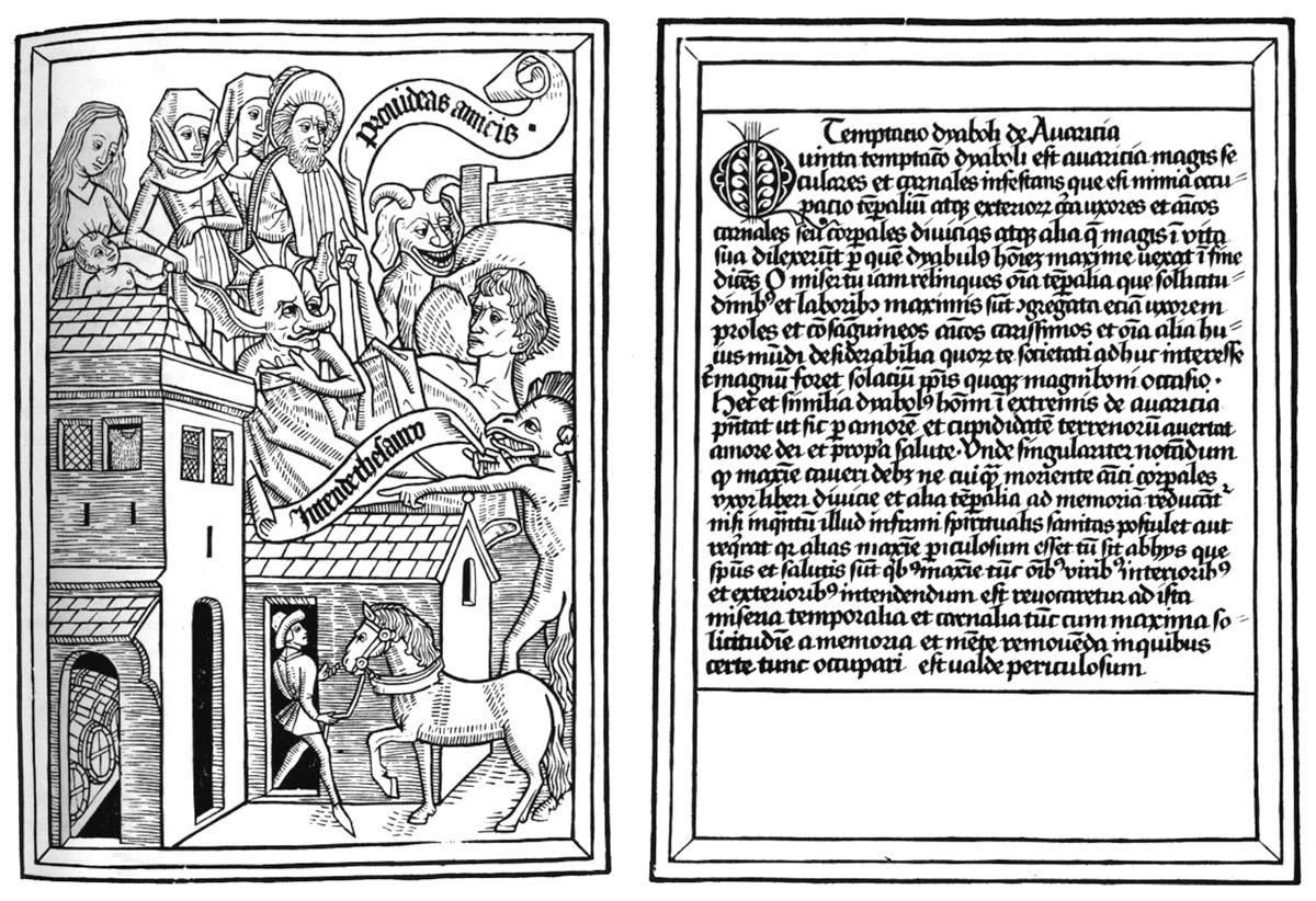  2. Tên gọi có nghĩa là "Nghệ thuật chết". Tựa đề “Ars Moriendi” trong tiếng Latinh có nghĩa là "Nghệ thuật chết", ám chỉ cách chết một cách thanh thản và có đạo đức theo quan điểm Kitô giáo. Ảnh: Pinterest.
