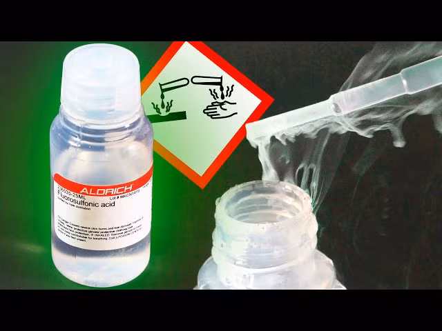  12. Không bền trong điều kiện thông thường. Axit fluoroantimonic không tồn tại lâu trong điều kiện môi trường thông thường. Nó phân hủy nhanh chóng nếu không được lưu trữ cẩn thận trong điều kiện khô và không phản ứng. Ảnh: Pinterest.