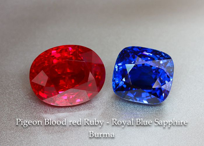  3. Không chỉ màu xanh. Mặc dù sapphire thường được biết đến với màu xanh lam, nó thực sự có nhiều màu sắc khác nhau như vàng, hồng, cam, tím, và xanh lá. Hồng ngọc (ruby) chính là sapphire đỏ. Ảnh: Pinterest.