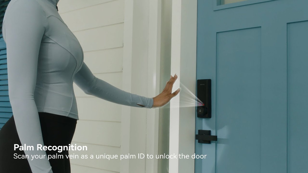  6. Tích hợp đa phương thức mở khóa. Ngoài nhận dạng lòng bàn tay, khóa còn hỗ trợ mở khóa bằng vân tay, mật khẩu, thẻ từ và ứng dụng trên điện thoại. Ảnh: Logia Genesis.
