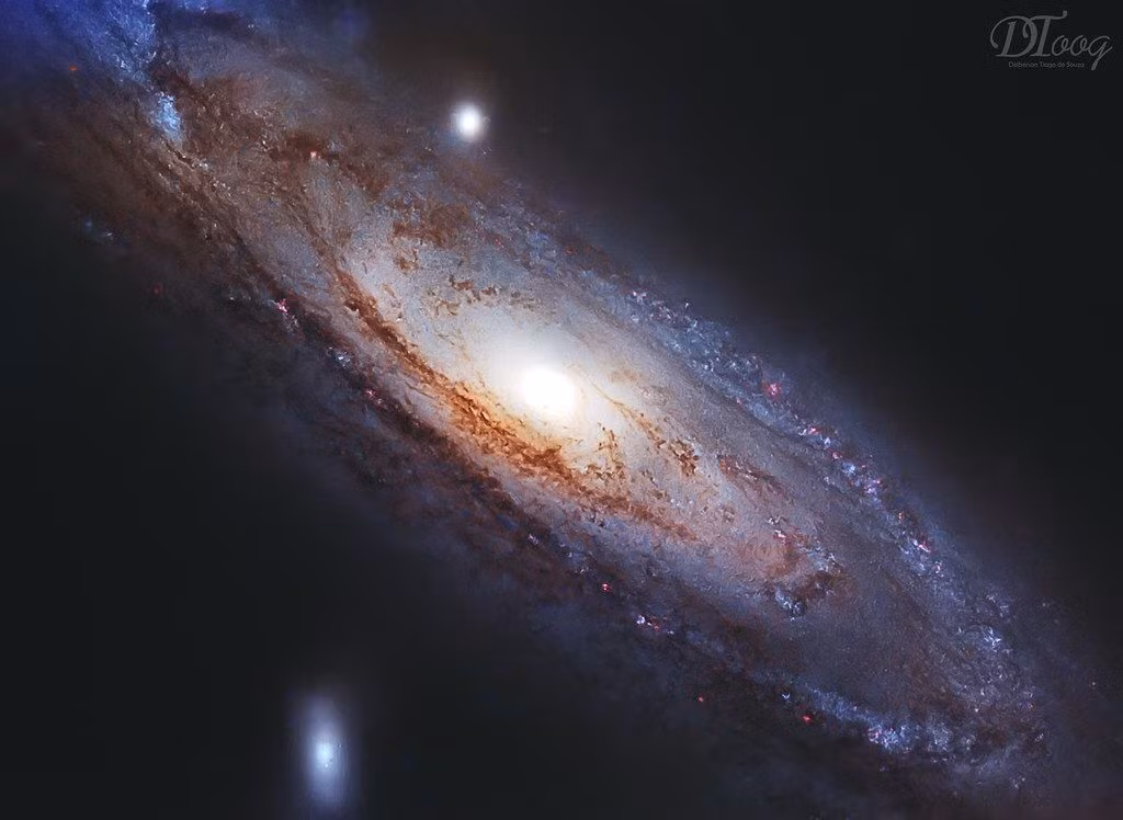  7. Hình dạng xoắn ốc. Đây là một thiên hà xoắn ốc với các nhánh xoáy rõ ràng, tương tự như Dải Ngân Hà nhưng lớn hơn và dày đặc hơn. Ảnh: Pinterest.