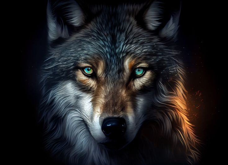  15. Biểu tượng văn hóa. Sói xuất hiện trong nhiều thần thoại, văn học và nghệ thuật, biểu trưng cho sức mạnh, trí tuệ và lòng trung thành, nhưng đôi khi cũng gắn với sự nguy hiểm, độc ác. Ảnh: Pinterest.