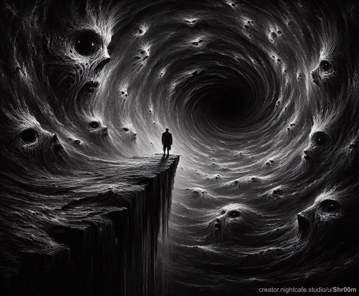  8. Bị trừng phạt nặng nề. Chúa trừng phạt các thiên thần sa ngã bằng cách giam cầm họ trong vực thẳm tối tăm (Abyss) cho đến Ngày Phán Xét. Ảnh: Pinterest.