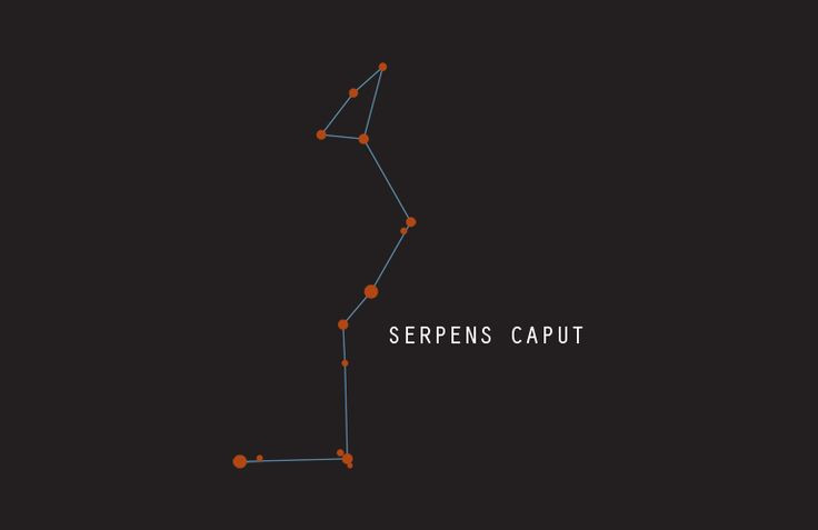  1. Vị trí và kích thước. Chòm sao Cự Xà nằm gần chòm sao Thiên Xứng và là một trong những chòm sao có kích thước lớn nhất trên bầu trời, với diện tích khoảng 1.307 độ vuông. Ảnh: Pinterest.