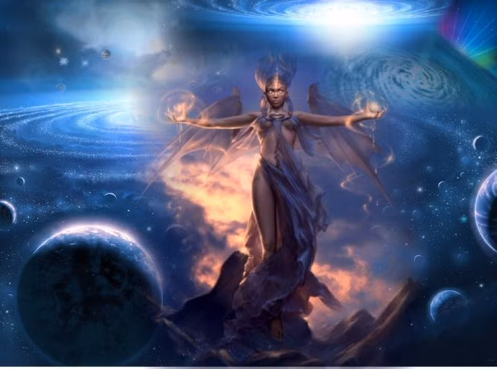  3. Tiamat trong chiến tranh giữa các thần. Tiamat là một trong những đối thủ chính trong cuộc chiến thần thánh giữa các vị thần trong Epos Enuma Elish, tác phẩm sáng lập thần thoại Babylon. Cô chiến đấu với các thần, dẫn đầu một phe trong trận chiến huyền thoại với thần Marduk. Ảnh: Pinterest.