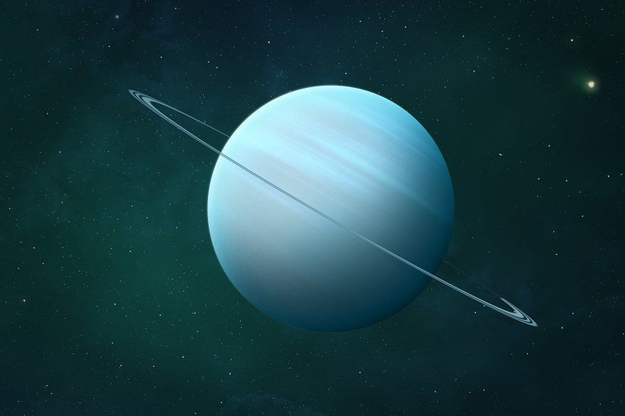  1. Khám phá muộn: Sao Thiên Vương được phát hiện vào năm 1781 bởi nhà thiên văn học William Herschel, trở thành hành tinh đầu tiên được tìm thấy bằng kính thiên văn. Ảnh: Pinterest.