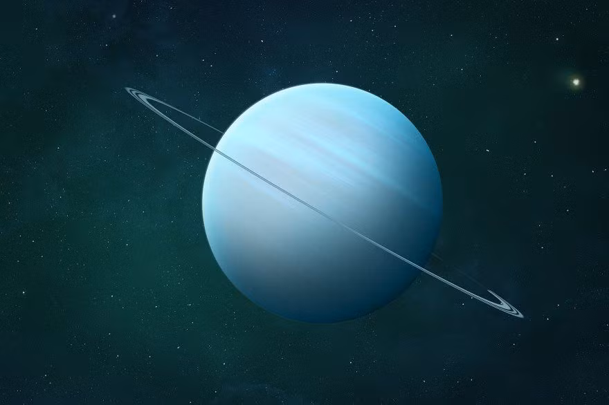  1. Khám phá muộn: Sao Thiên Vương được phát hiện vào năm 1781 bởi nhà thiên văn học William Herschel, trở thành hành tinh đầu tiên được tìm thấy bằng kính thiên văn. Ảnh: Pinterest.