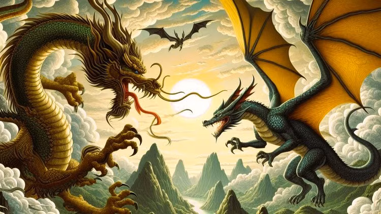  Rồng thở ra mây, đôi khi thành mưa hoặc lửa, tiếng của rồng rít lên như tiếng giông bão. Linh vật này cũng có nhiều chủng loại: có sừng, không sừng, có vảy, không vảy, có cánh hoặc không.