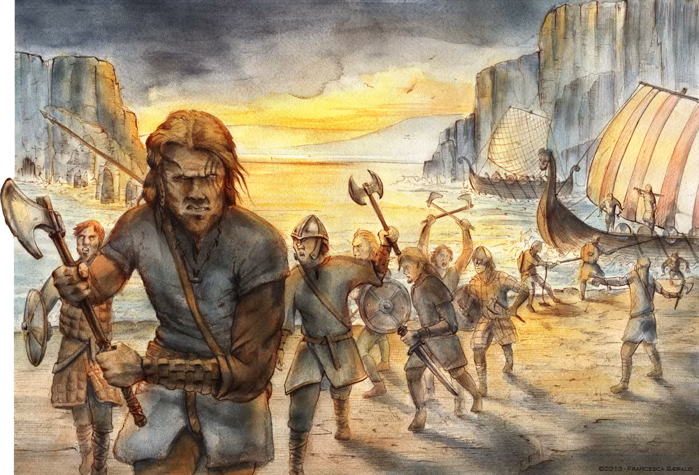  9 Hành trình không được tiếp nối. Dù đã khám phá Bắc Mỹ, người Viking không tiếp tục các chuyến đi xa hơn hoặc thiết lập các khu định cư lớn, có lẽ do khoảng cách xa và áp lực từ quê nhà. Ảnh: Pinterest.