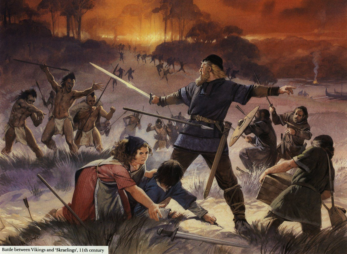  7. Thời gian định cư ngắn ngủi. Việc định cư của người Viking tại Bắc Mỹ chỉ kéo dài khoảng 10 năm, chủ yếu do xung đột với người bản địa và khó khăn trong việc duy trì nguồn cung cấp từ quê nhà. Ảnh: Pinterest.