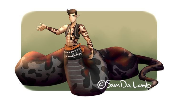  5. Khả năng phòng thủ và chiến đấu. Những “người rắn” có thể có nọc độc hoặc các cơ quan phòng thủ giống như răng nanh của nhiều loài rắn hiện tại. Ảnh: Pinterest.