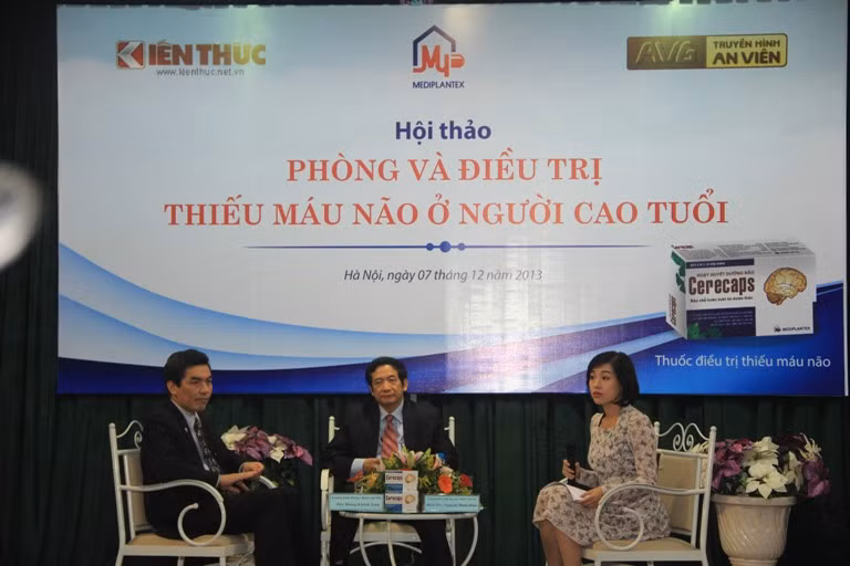 Báo điện tử Kiến thức, phối hợp cùng đài truyền hình An Viên (AVG) và Công ty CP Dược phẩm TW Mediplantex vừa tổ chức hội thảo "Phòng và Điều trị thiếu máu não ở người cao tuổi" tại Hà Nội.