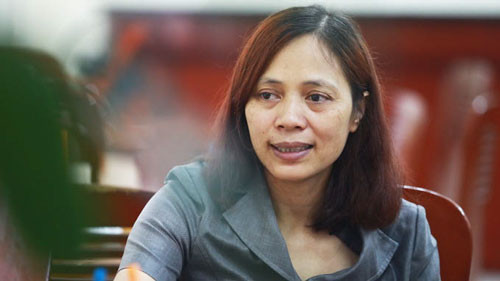 Chị Hoàng Thị Nguyệt người tố cáo nhân bản xét nghiệm tại BV ĐK Hoài Đức