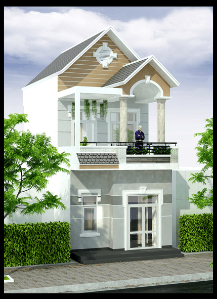 Xay nha 2 tang mai Thai dep hut mat chi tu 500 trieu dong-Hinh-4