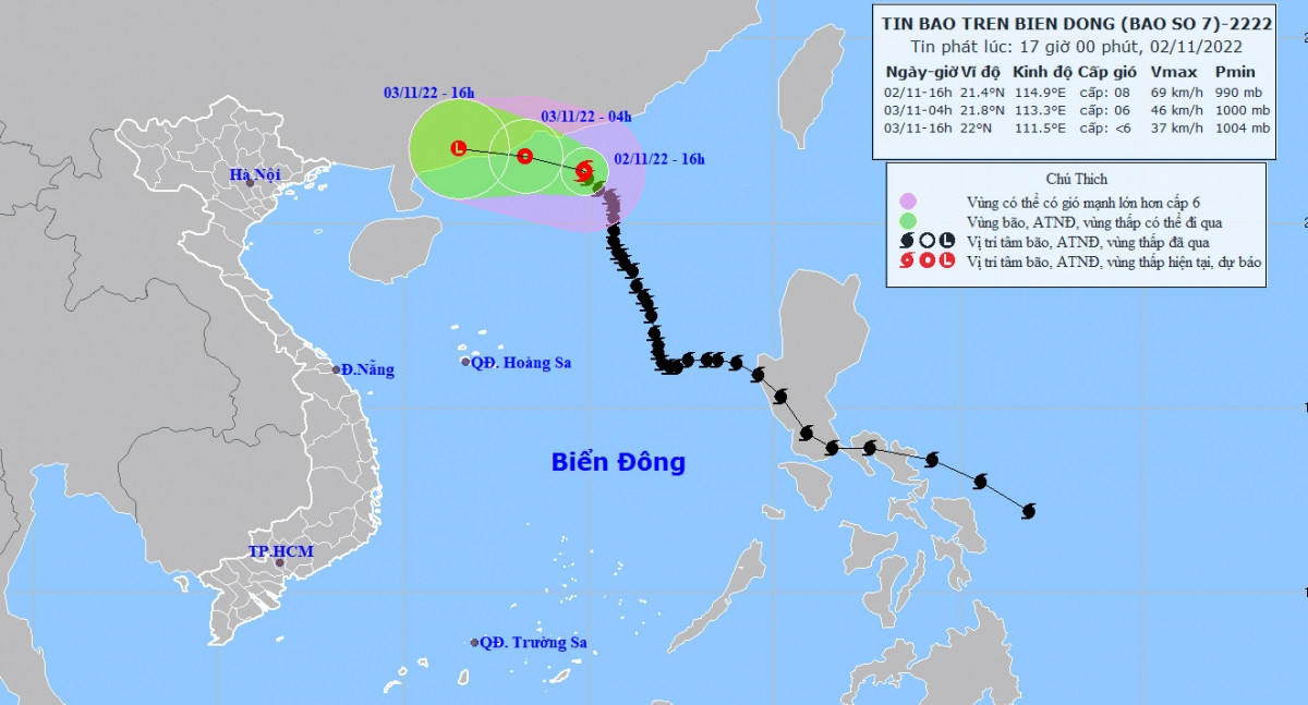 Bao suy yeu thanh ap thap, khong anh huong truc tiep den nuoc ta