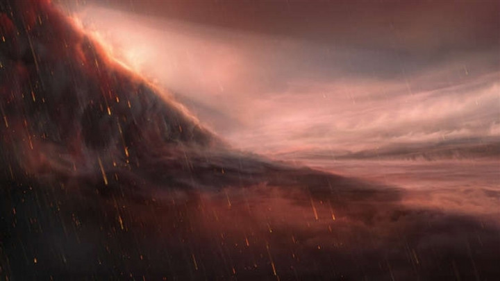 WASP-76b: Ngoại hành tinh tạo mưa sắt nóng chảy. WASP-76b nằm trong chòm sao Song Ngư, được phát hiện vào năm 2013 và là một hành tinh bị “khóa “thủy triều với ngôi sao chủ BD + 01 316. Điều này có nghĩa là một mặt của hành tinh này vĩnh viễn đối mặt với ngôi sao mẹ của nó, khiến cho mặt đó có nhiệt độ nóng kinh hoàng, khoảng 2.500 độ C, đủ để làm bốc hơi sắt.