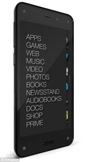 Fire Phone cũng sử dụng phiên bản Android tùy biến giống như các máy tính bảng Kindle Fire của Amazon. Tuy nhiên, 4 cảm biến nằm trên 4 góc màn hình là tính năng nổi trội, giúp theo dõi chuyển động đầu của người dùng.