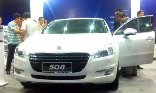 Peugeot 508 tại lễ ra mắt. Ảnh: Lê Na