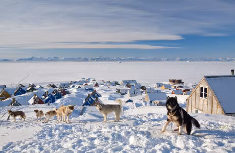 Ngôi làng Ittoqqortoormiit ở Greenland là nơi cư trú của khoảng 500 ngư dân địa phương. Vùng biển xung quanh đây lại thường xuyên bị đóng băng, khiến cho tàu thuyền qua lại rất khó khăn.