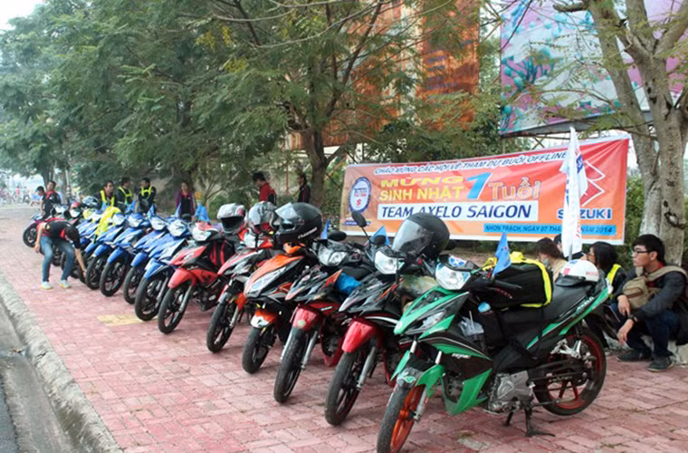 Chương trình offline lần này có sự tham gia của bốn câu lạc bộ, bao gồm Axelo Sài Gòn, Suzuki Đồng Nai, Suzuki Tây Ninh, Suzuki Nhơn Trạch.