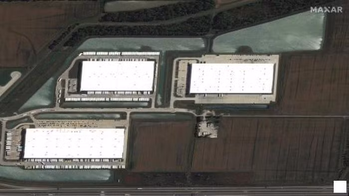 Nhà kho và các tòa nhà của Amazon ở Edwardsville, Illinois, ngày 24/9/2021.