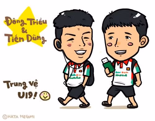 Ngoài ra, cô còn vẽ nhiều bức manga khác như bức tường thép nơi hàng phòng ngự U19 Việt Nam - Đông Triều, Tiến Dũng.