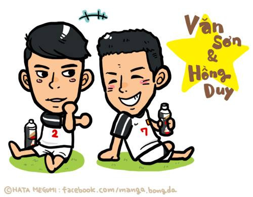 Bộ đôi hậu vệ cánh - Hồng Duy, Văn Sơn.