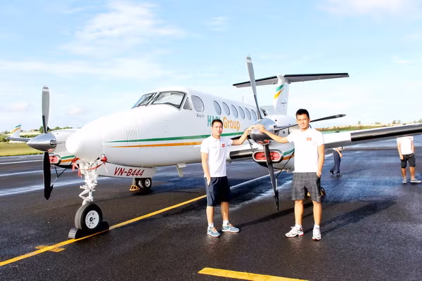 Văn Trường và Văn Tiến. (Ảnh: Minh Trần).