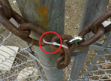 Khoá cũng như không?